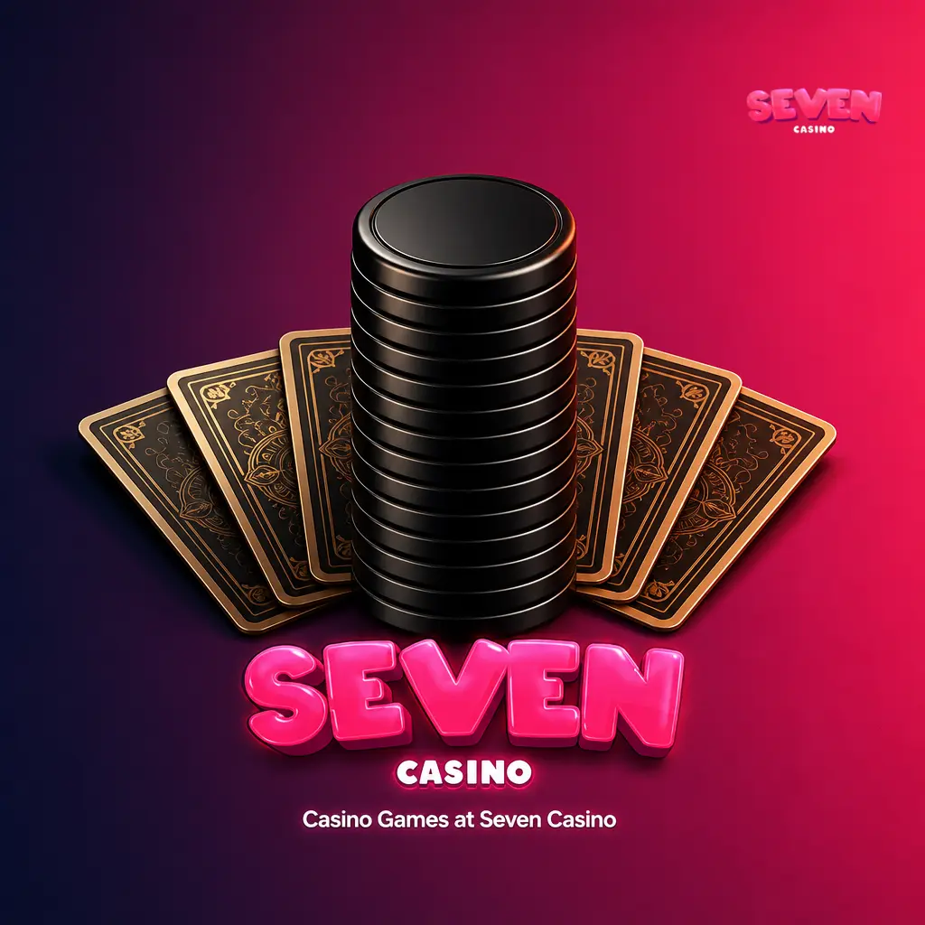 Seven Casino game lobby showing pokies, live dealer, table games, jackpots, and more for Australian players