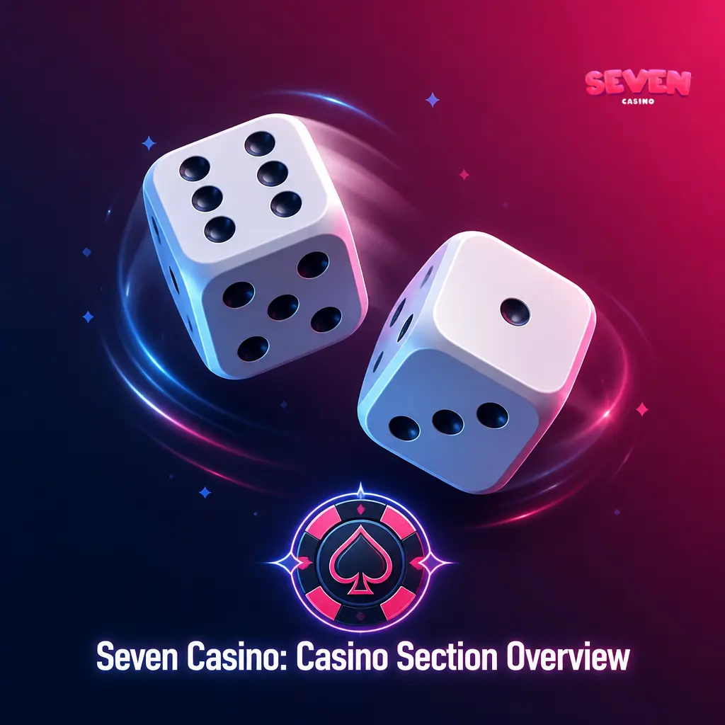 Seven Casino lobby featuring pokies, table games, live dealer rooms, and crash games from certified providers like Pragmatic Play and Evolution