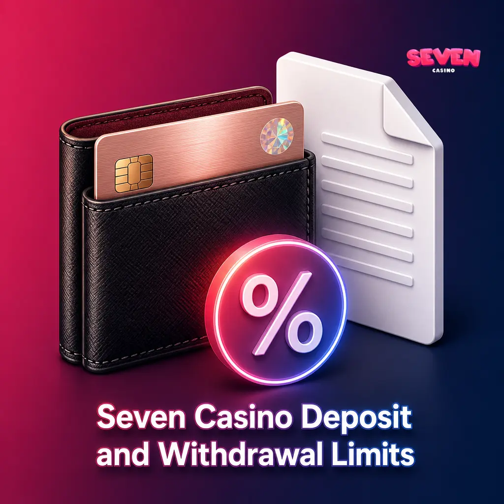 Seven Casino deposit and withdrawal limits by payment method, including cards and crypto options in Australian dollars