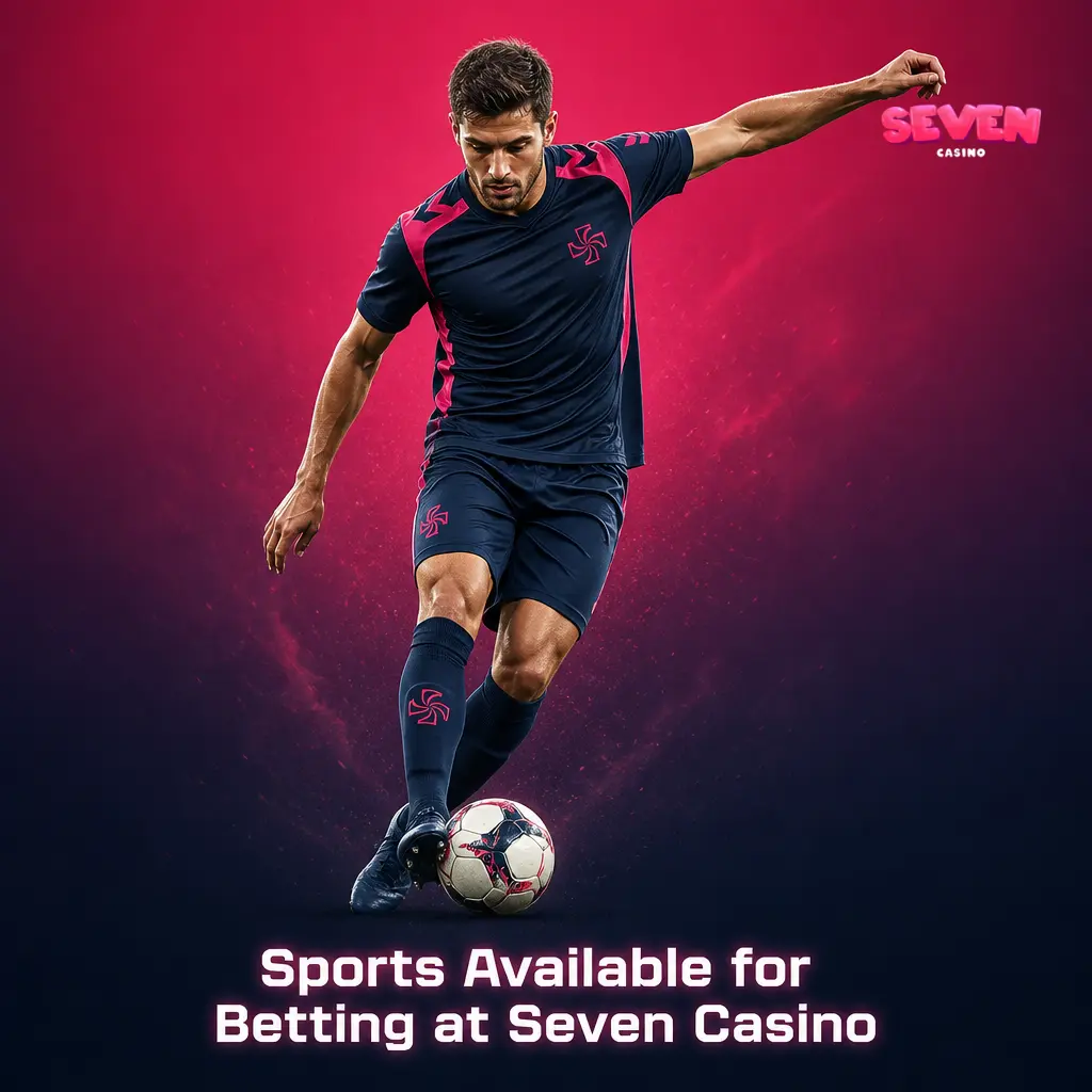 Seven Casino sportsbook displaying AFL, NRL, cricket, EPL, NBA, UFC, tennis, darts, snooker, and esports betting markets